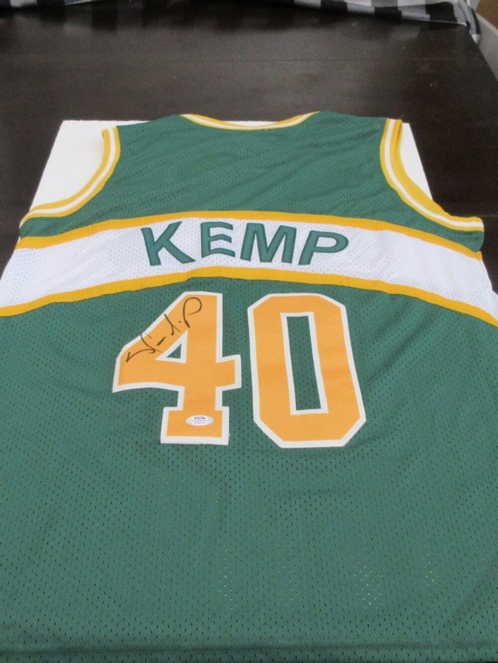 Shawn Kemp NBA Seattle Supersonics Signed XL Jersey PSA In The Presence 3T03891